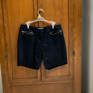 Michael Kors shorts mid rise 9 in inseam size 10 36 in waist zip front p…